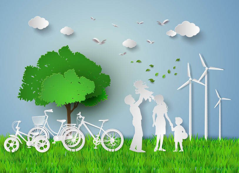 eco friendly paper cutout