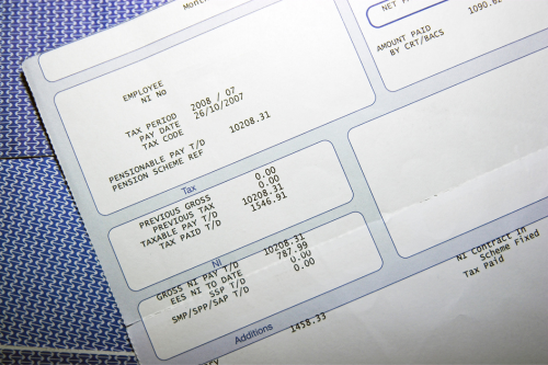 Should you shred your old pay slips? | Image of an old pay slip