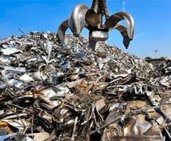 Metal Waste aluminium sheet waste mound