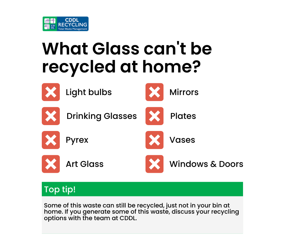 Glass Waste collection | CDDL Recycling