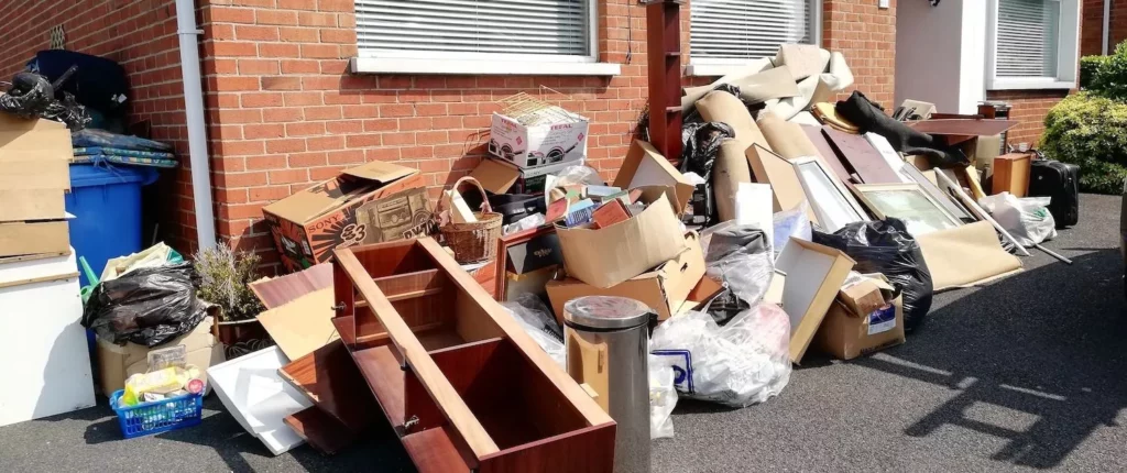 Rubbish and Waste left outside of a house | Waste Audit for Waste Management